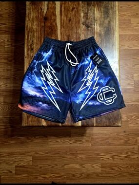 Corrupted Creative Men's Lightning Athletic Shorts